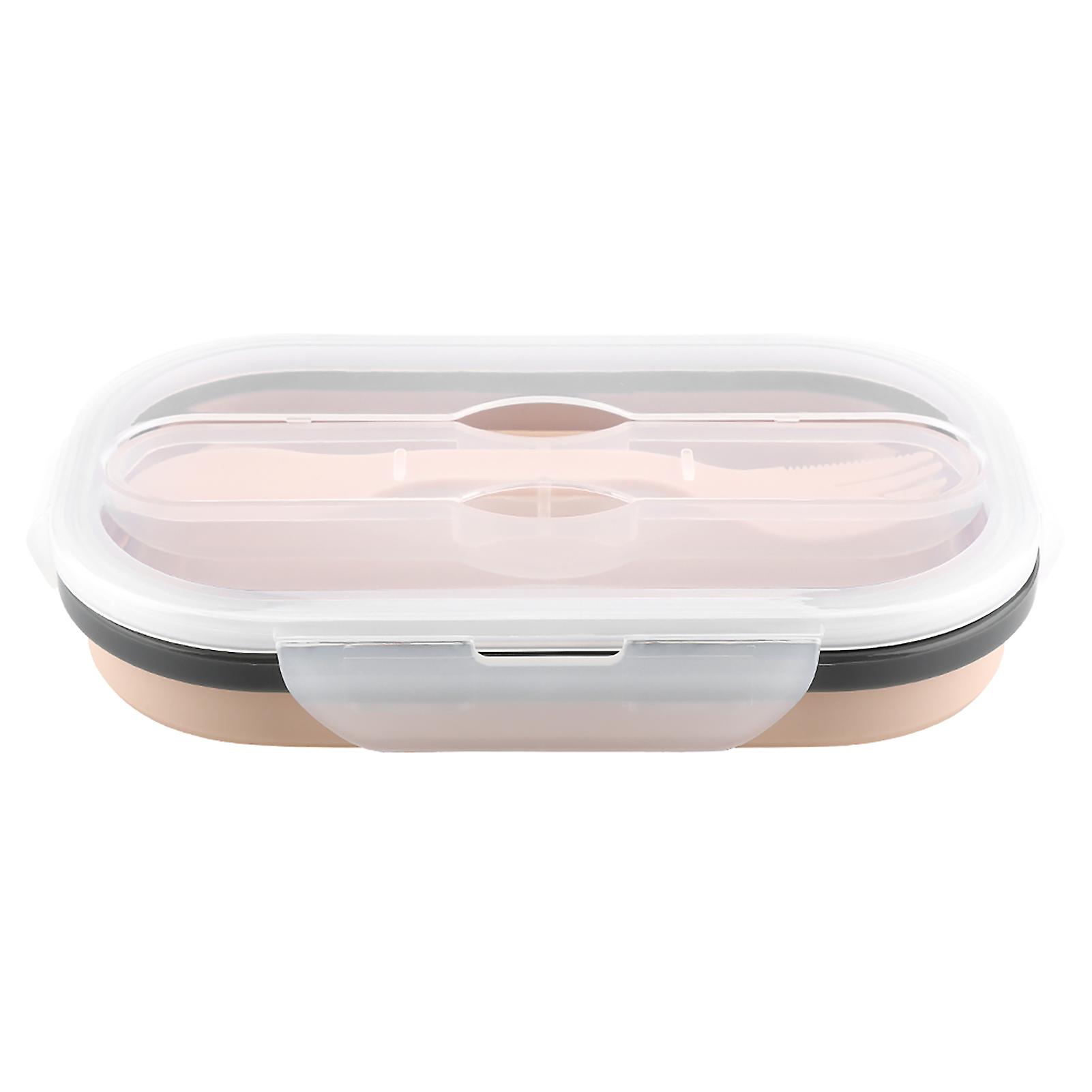 Silicone Foldable Lunch Box, Portable Food Storage Container