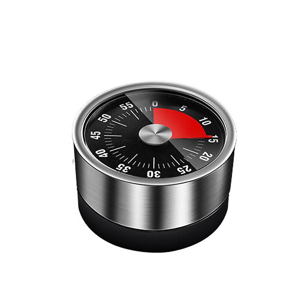 Mechanical Kitchen Timer 60min Countdown Cooking Reminder Visual Magnetic Alarm