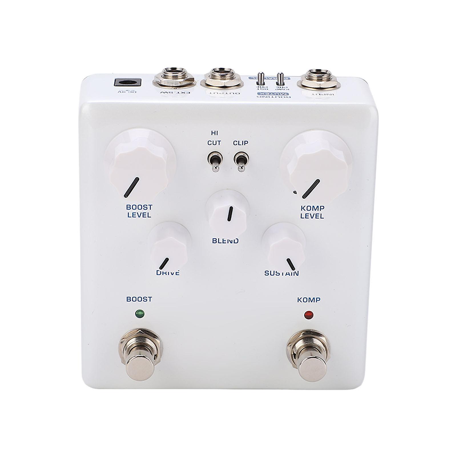 Booster and Compressor Effect Double Pedals Combination Pure Analog Effector DC 9V 20mA