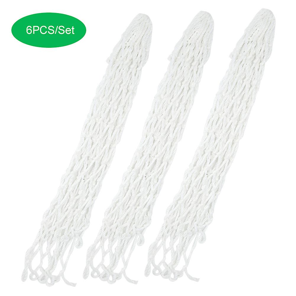 6PCS/Set Billiards Net Pocket Billiards Table Accessories  Long Life White Hole Net Bag