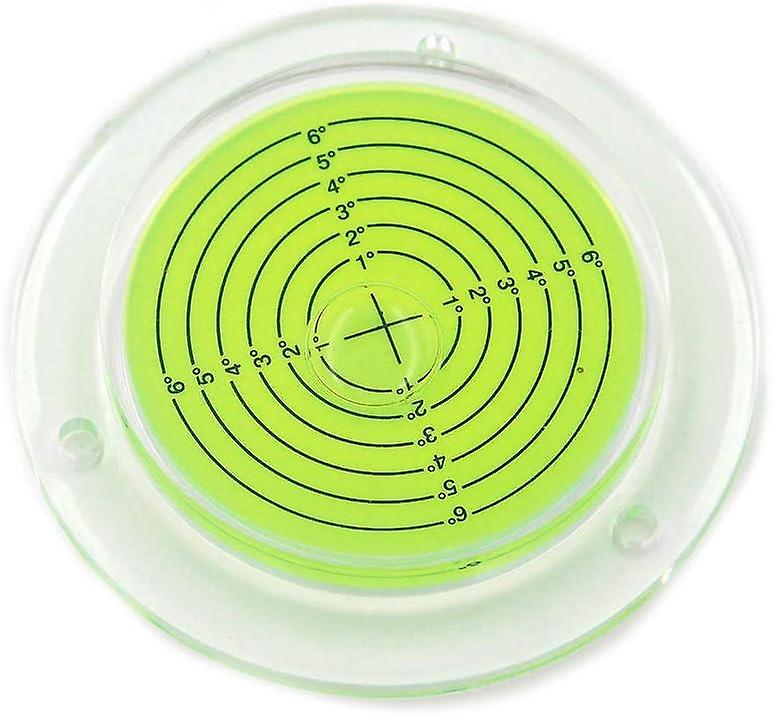 グリーン 100mm 円形ラウンド水準器、キャンピングカー用取り付け穴付き