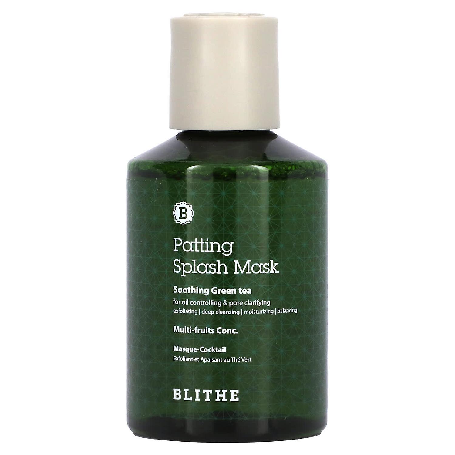 Blithe, Patting Splash Mask, Soothing & Healing Green Tea, 5.07 fl oz (150 ml)