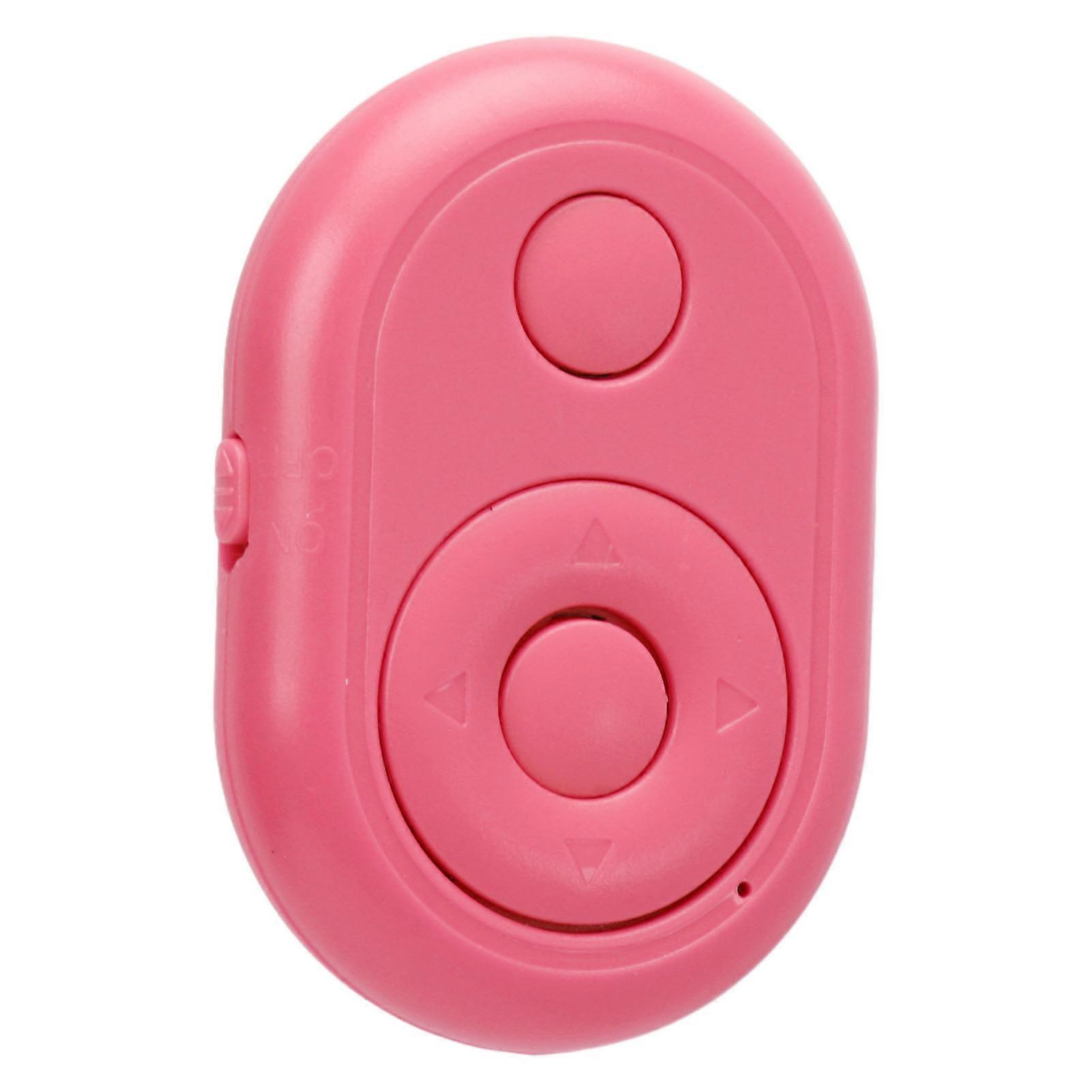 Camera Remote Control Wireless Bluetooth Cellphone Shutter Remote Control Selfie Button Clicker Pink