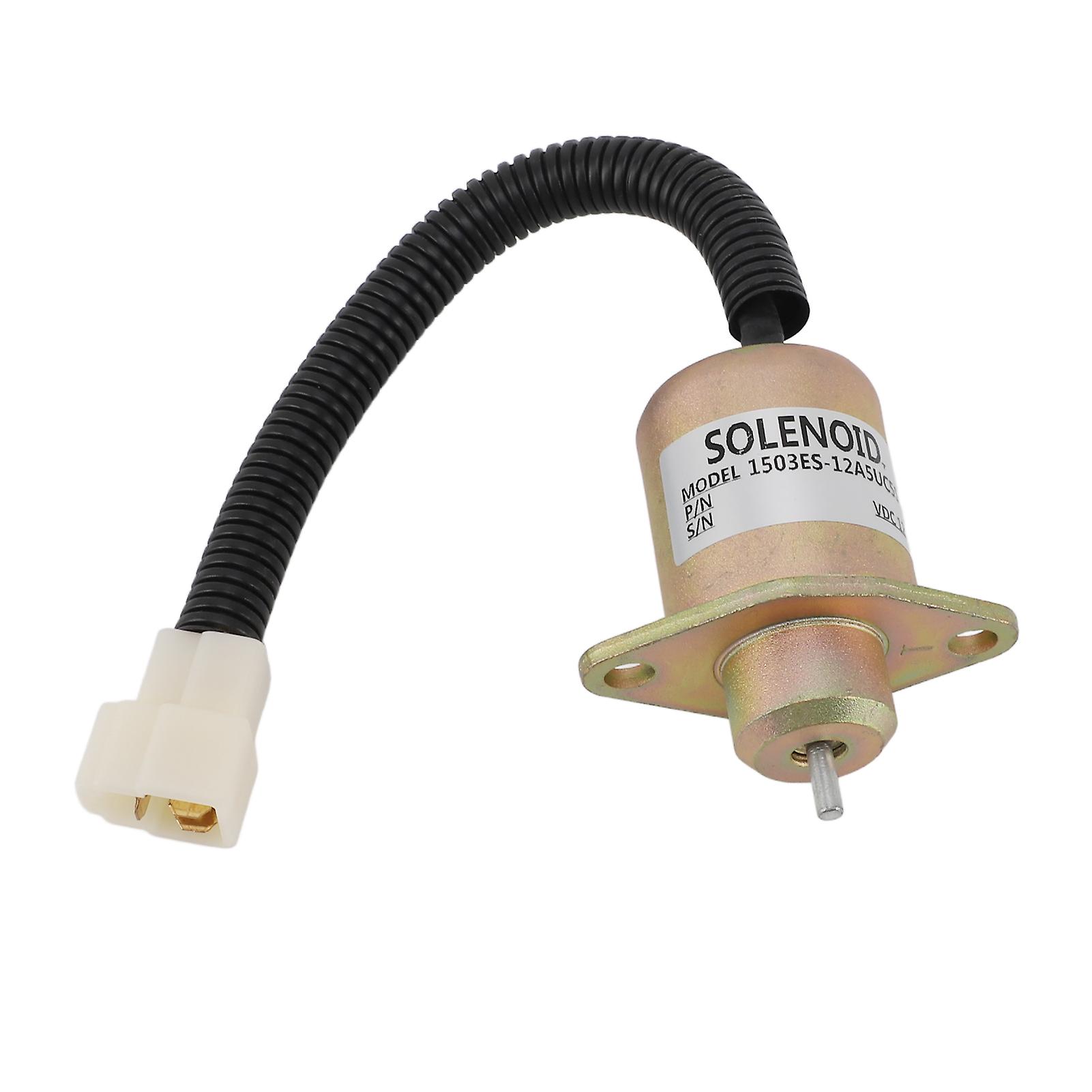 12V Fuel Shut Off Sole Valve 1503es 12a5uc5s Accurate Anti Interference Generator Fuel Shutdown Stop Sole for Replacement