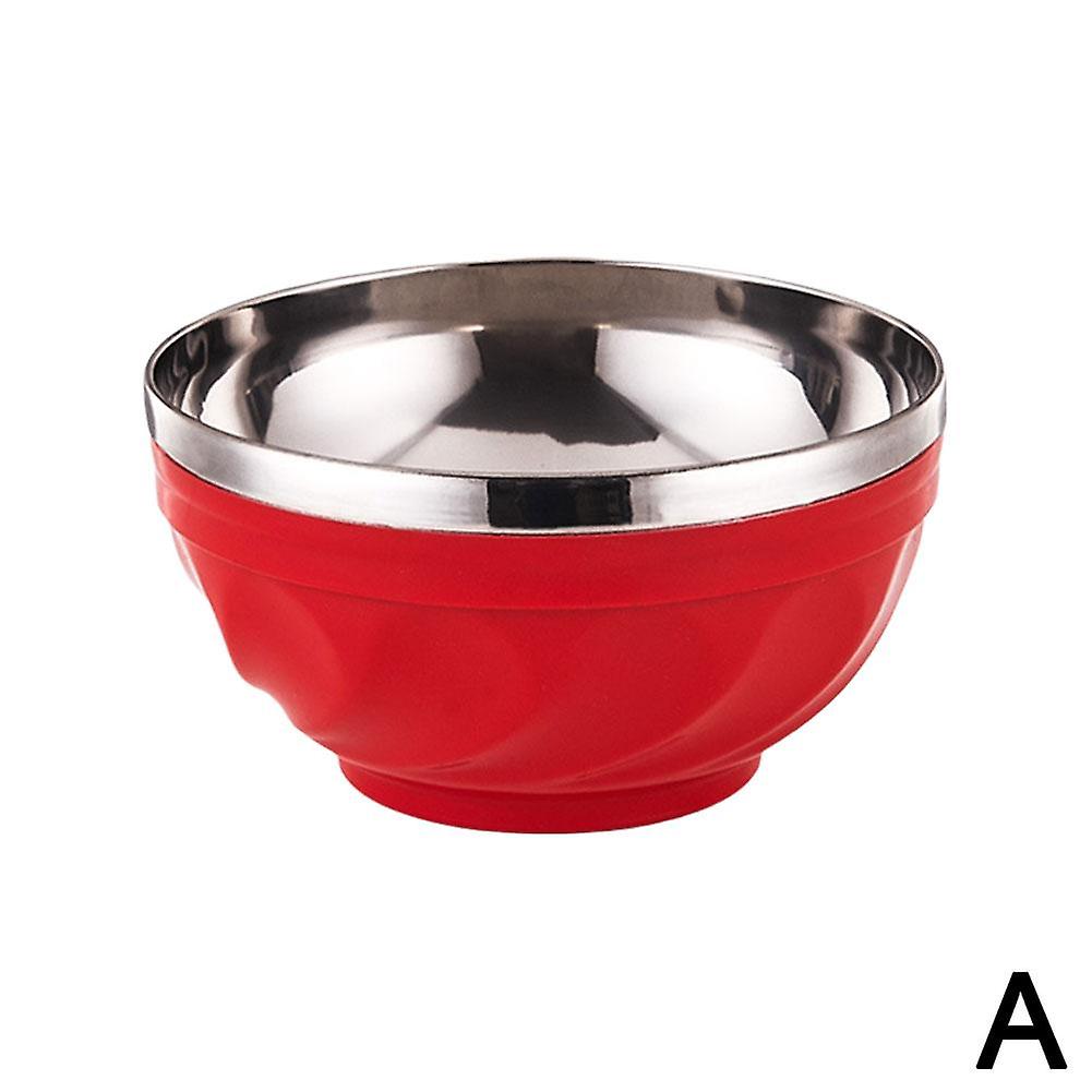 Colorful Multifunctional Double-layer Stainless Steel Bowl
