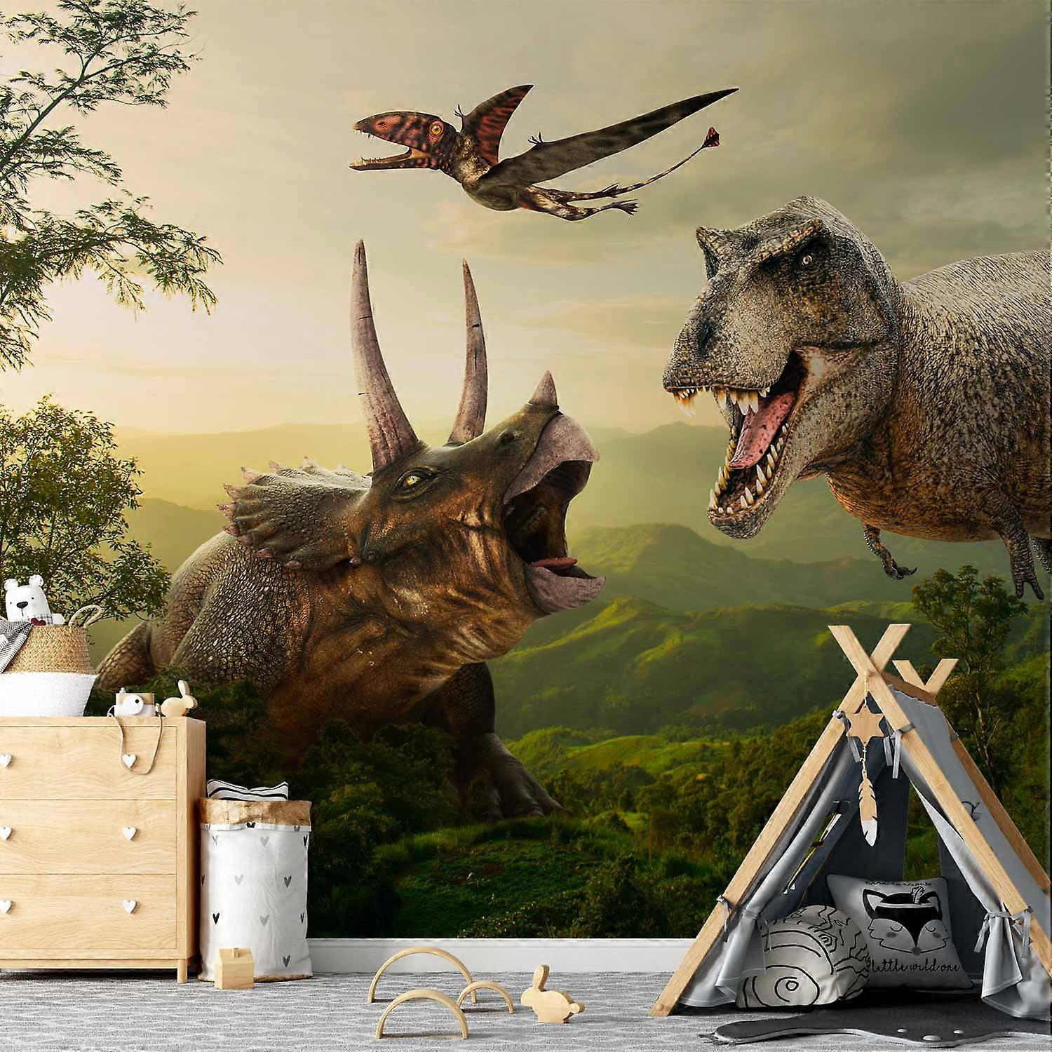 Fotobehang - Dinosaurus Plein