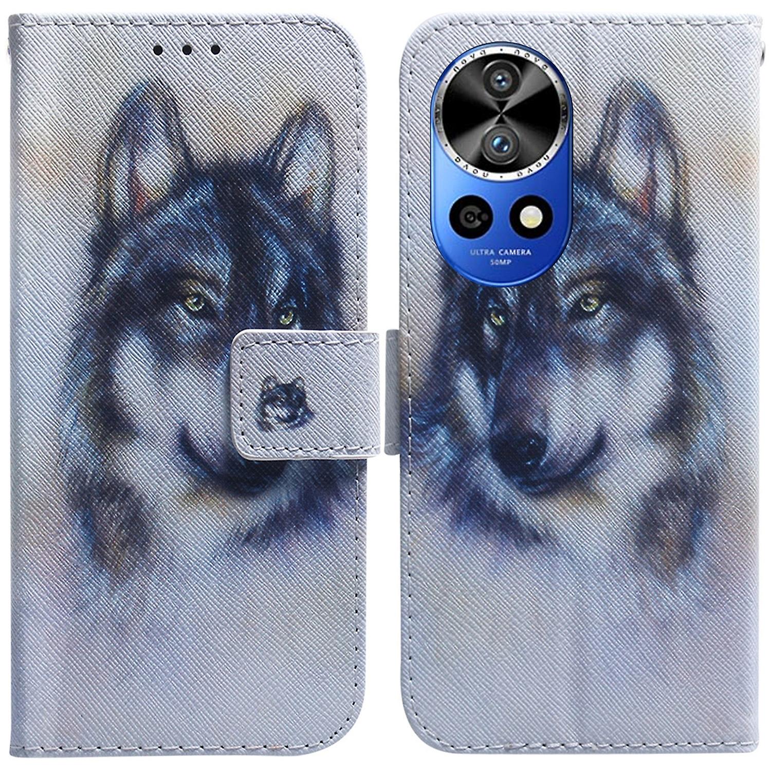 Coloured Drawing PU Case For Huawei nova 12 Ultra