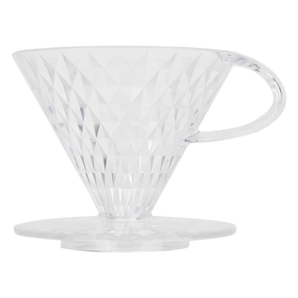 Transparent Reusable Coffee Filter Crystal Shape Portable Coffee Dripper Filters
