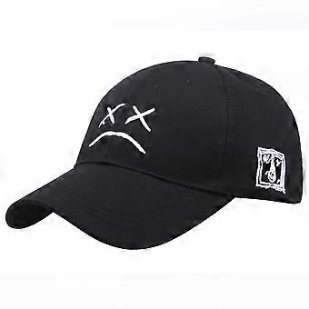 Sad face Cotton Baseball Cap Ball Dad Hat Adjustable for Men Women