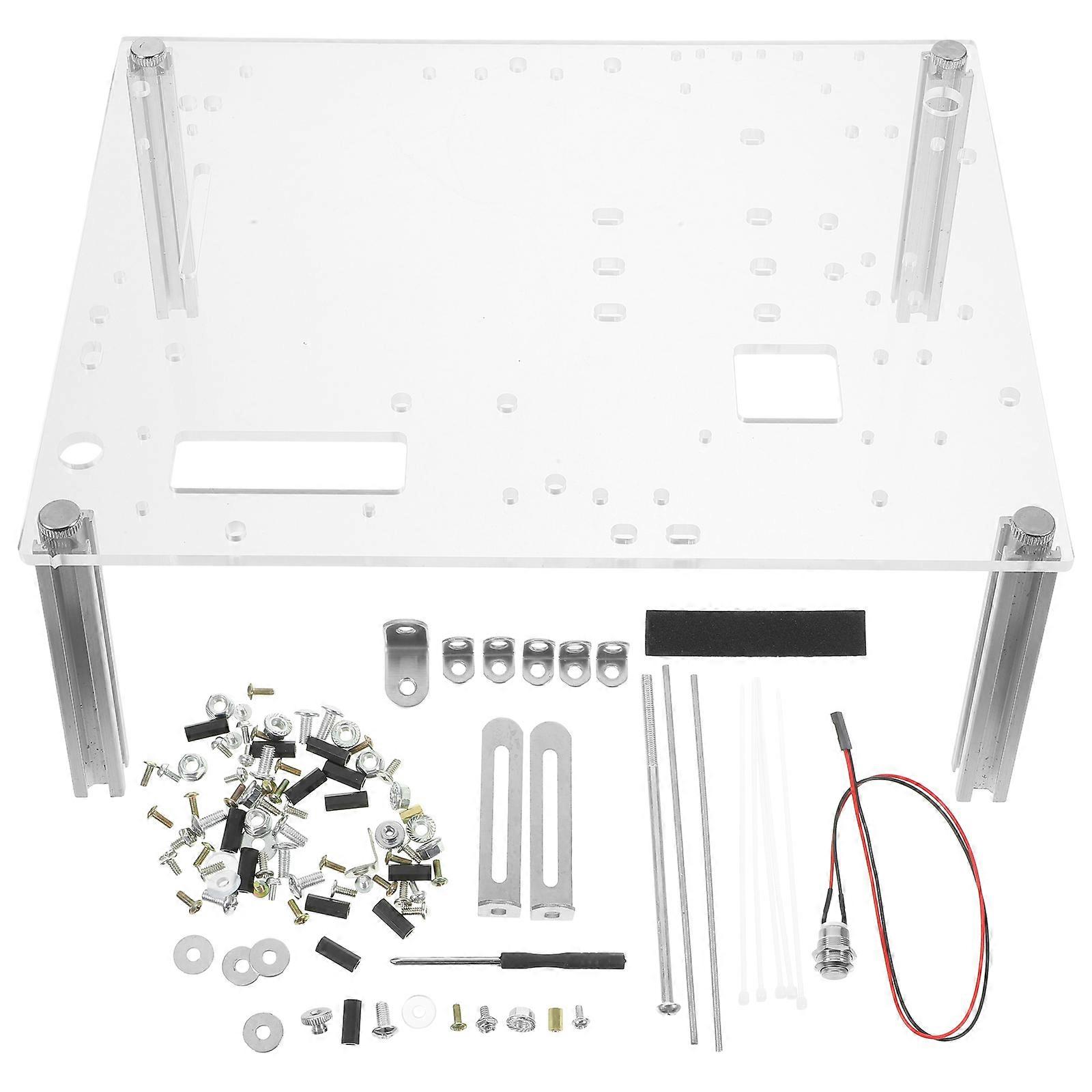 1 Set Open Air Computergehäuse Open Frame Computergehäuse ITX/UATX DIY Gehäusehalterung