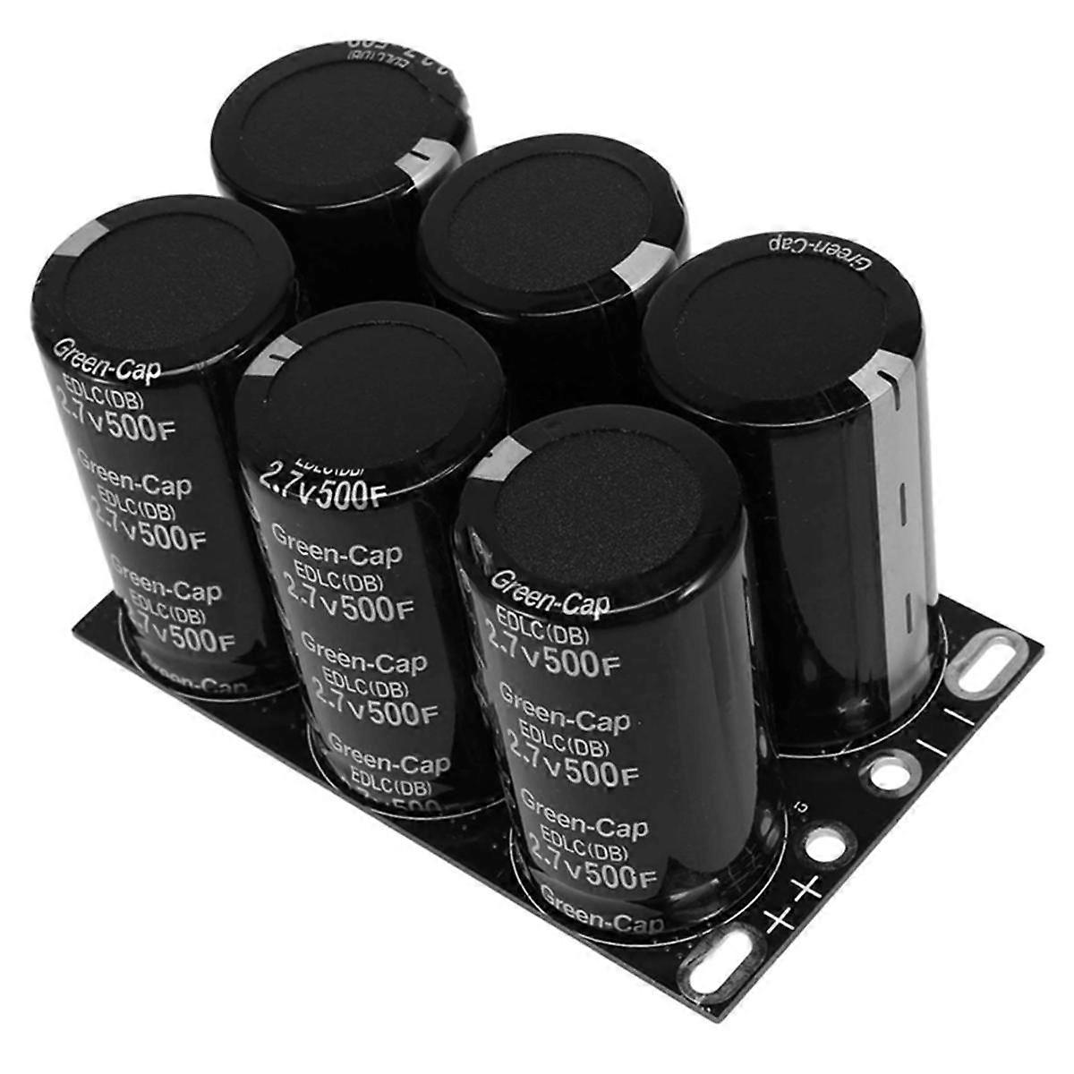Para capacitor 2,7 V 500 F com capacitores de placa de proteção