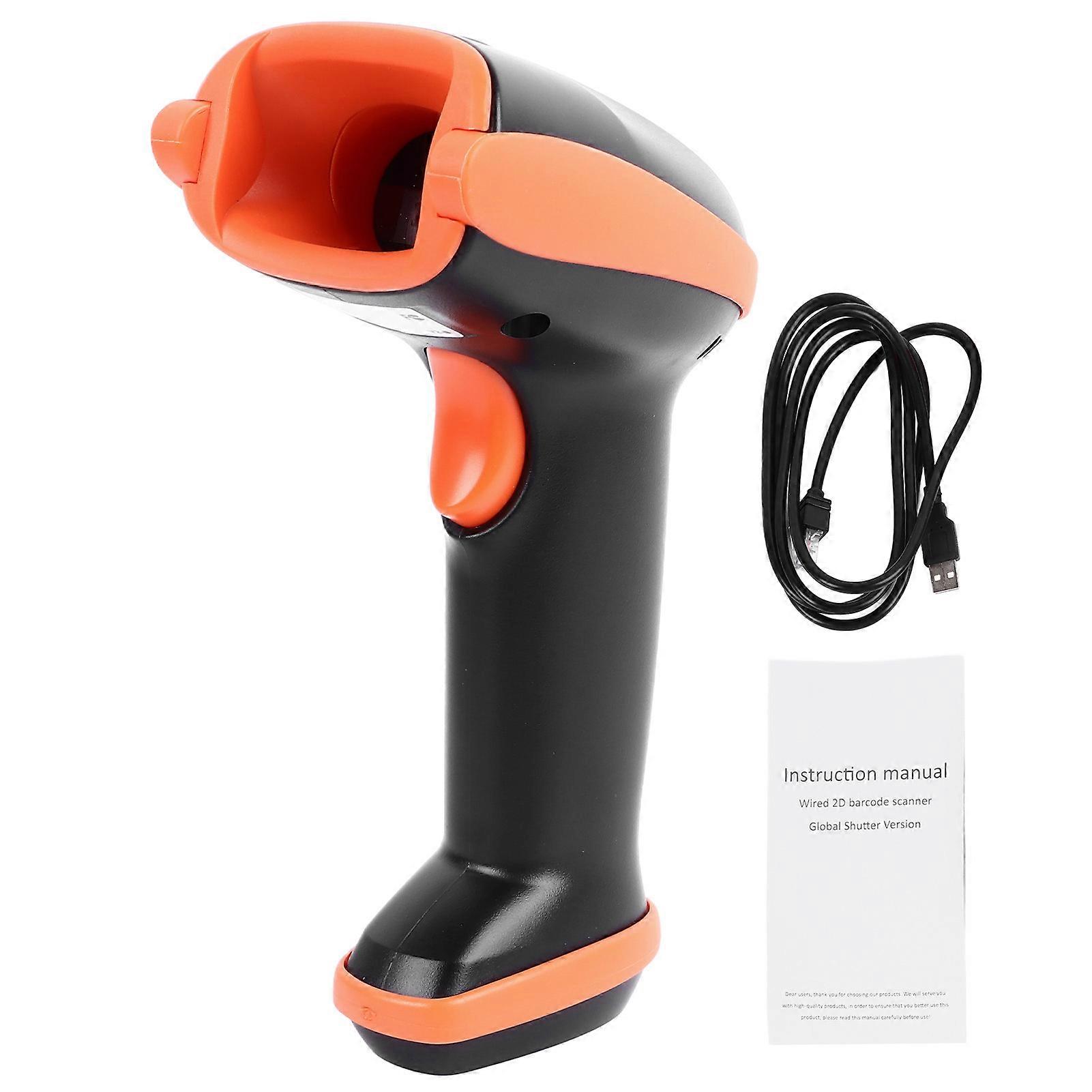 2D Barcode Scanner Efficient High Accuracy Convenient Handheld QR Code Reader for Retail Stores Warehouses Libraries