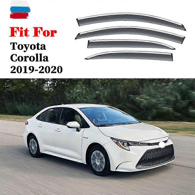 Μοναδικό προστατευτικό κάλυμμα βροχής παραθύρων κάλυψης βροχής Τέντες Προστατευτικά καλύμματα εξαερισμού προφυλακτήρων εκτροπέων βροχής για Toyota Corolla 2019-2020 Αξεσουάρ αυτοκινήτων