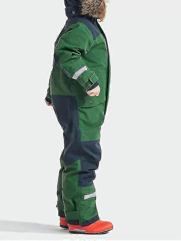 واحد ومزدوج المجلس Windproof للماء سميكة توهج في الظلام للأطفال قطعة واحدة بدلة التزلج الأولاد والبنات الملابس القطنية