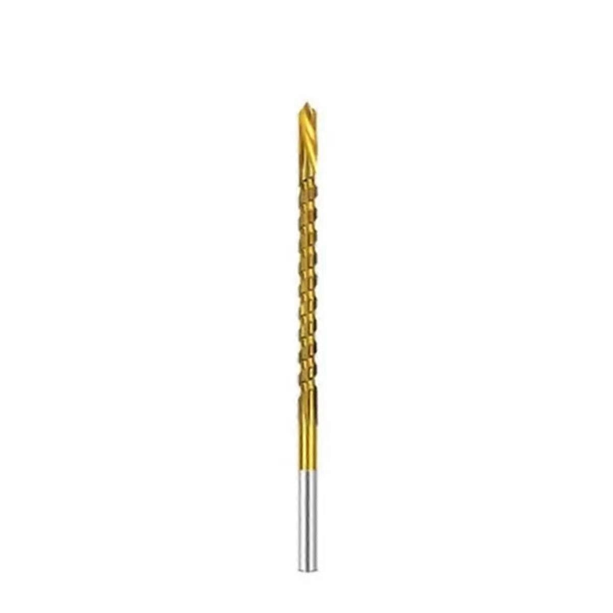 3mm Titanium Coated Drill Bit Spiral Jagged Saw Drill Bit Composite Drill Bit Twist Drill Bit