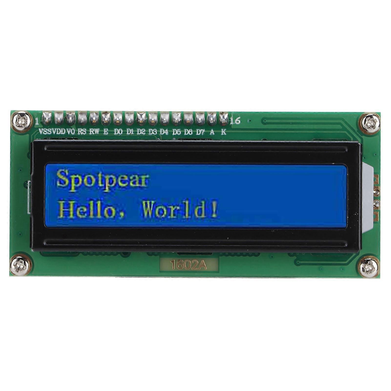 LCD Display Module 1602 Screen Expanding Board Accessories for Raspberry Pi Pico4Bit Parallel Port