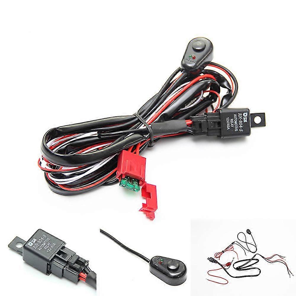 Off-road long light wire set LED work light switch harness fog light switch wire_Sep