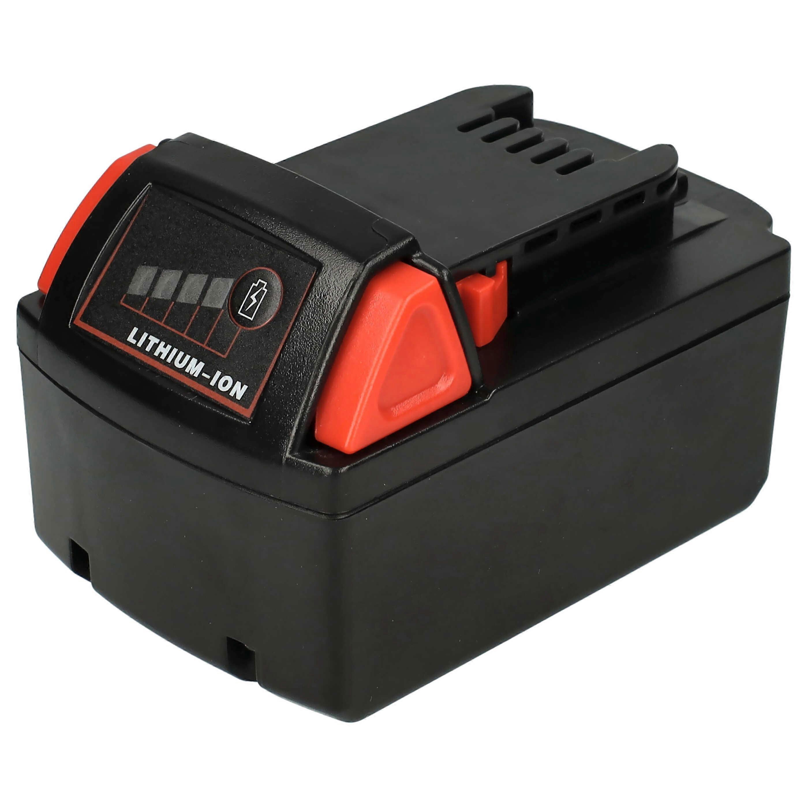 Akumulator EXTENSILO kompatybilny z narzędziem Milwaukee M18 CHIWF12, CDEX-0, CDEX, CDD-32C, CDD-22C, CDD, CCS66-902X, CCS66-502X (5000 mAh, Li-Ion, 18 V)