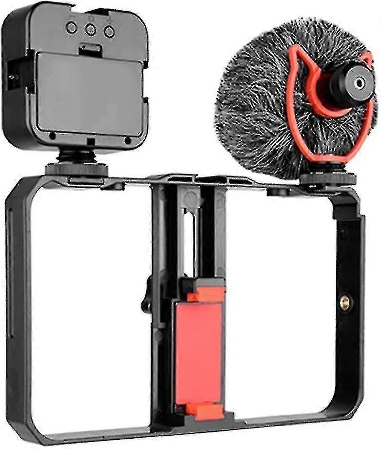 ビデオブログ電話ビデオキットアクセサリライト充填マイクスタビライザーPTZ