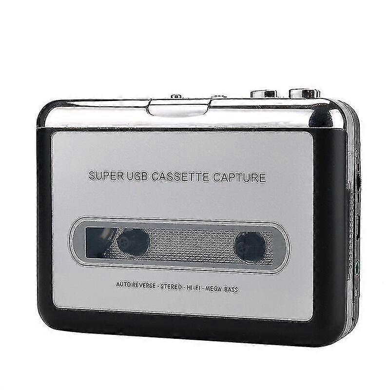 Cassette Player - Portable Cassette Player For Capturing Mp3 Audio Music - Compatible With Laptop Computers