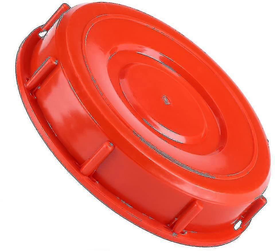 Ibc Tank Lid, Ibc Tote Lid Cap For Liquid Water Tank, Plastic Red 163mm
