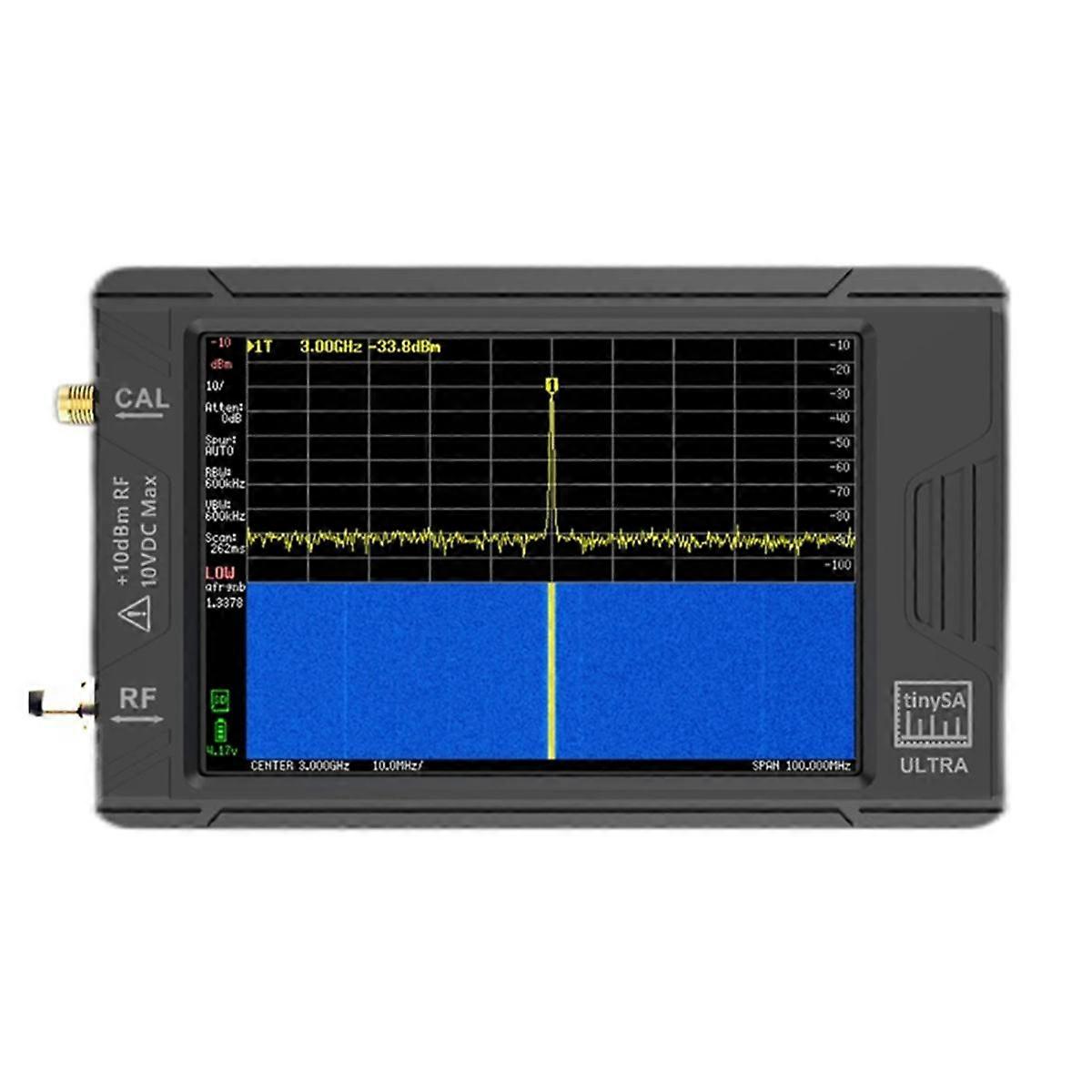 New Handheld Tiny Spectrum Analyzer 100K-5.3GHz RF Signal Generator with 4Inch Display for with Bat
