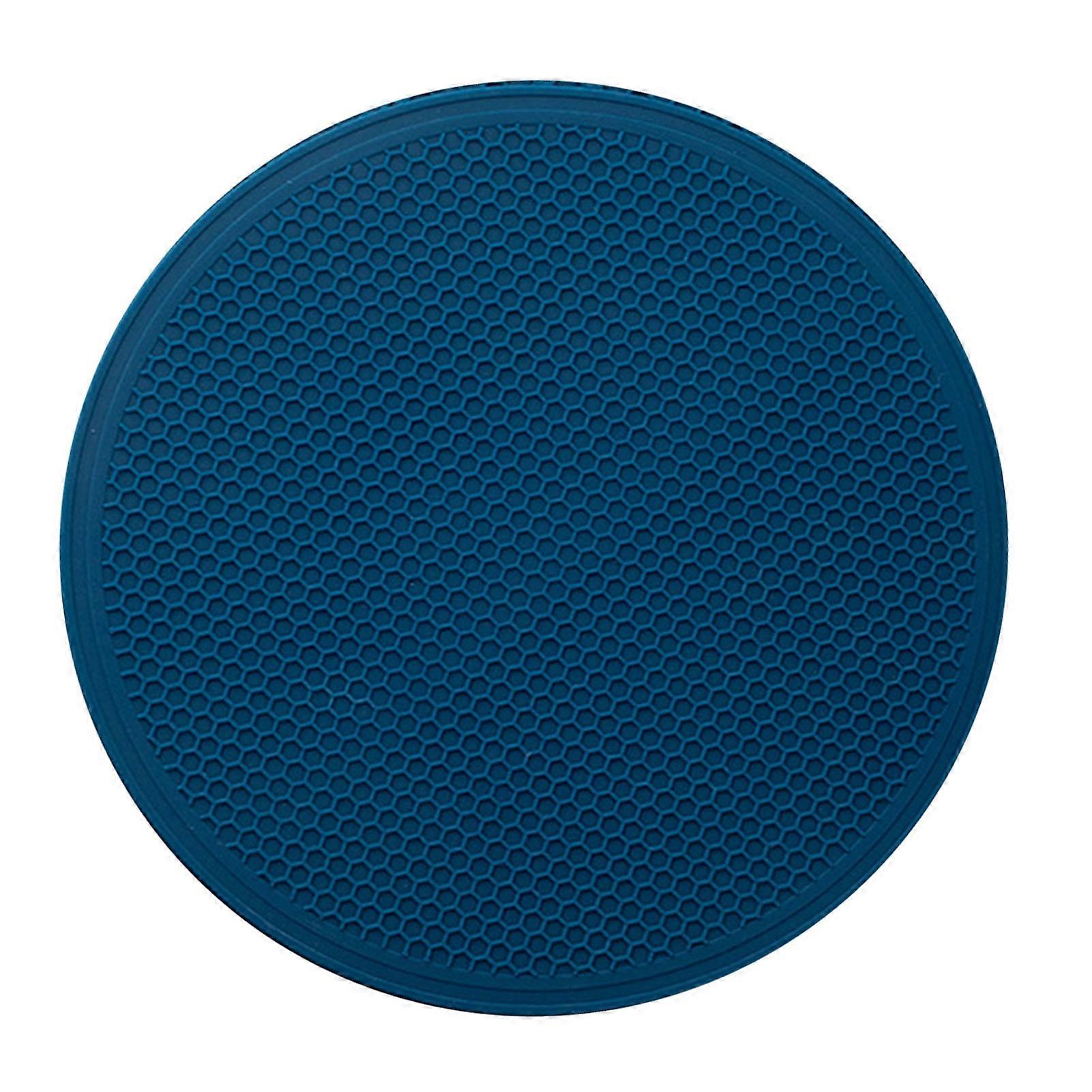 Silicone Honeycomb Heat Resistant Pot Mat 30x30cm Navy Blue