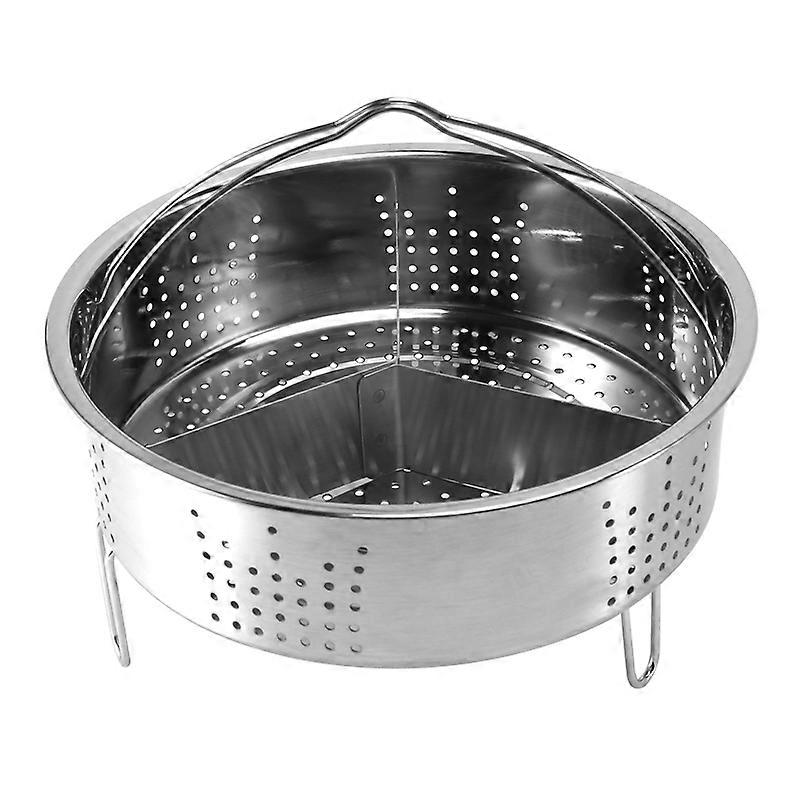 3Pcs/Set Pressure Cooker Accessories Stainless Steel Basket with Egg Steamer Rack, Divider for Kitc