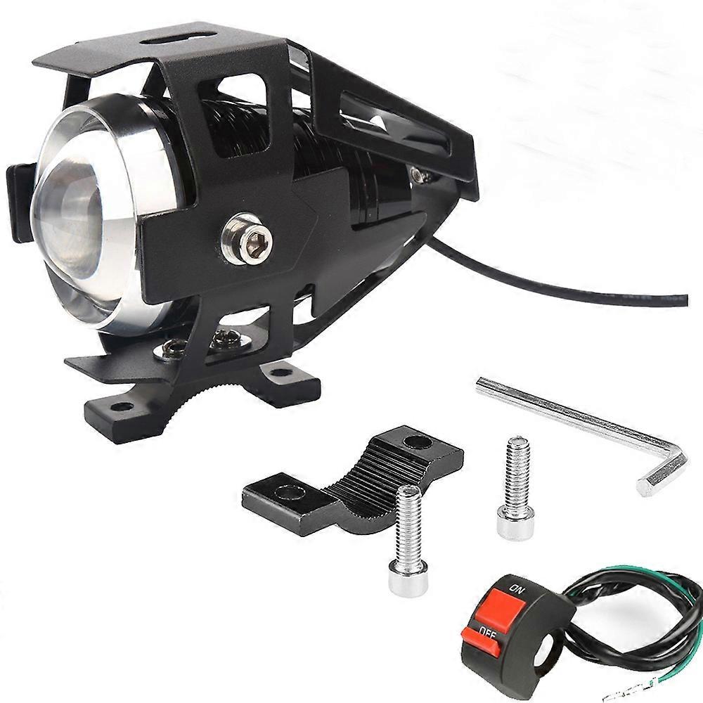 Additional Motorcycle Spotlights LED Headlights With Switch U5 Fog Lights 12-80V Scooter Headlamp Foglights Auxiliary Car Lamp