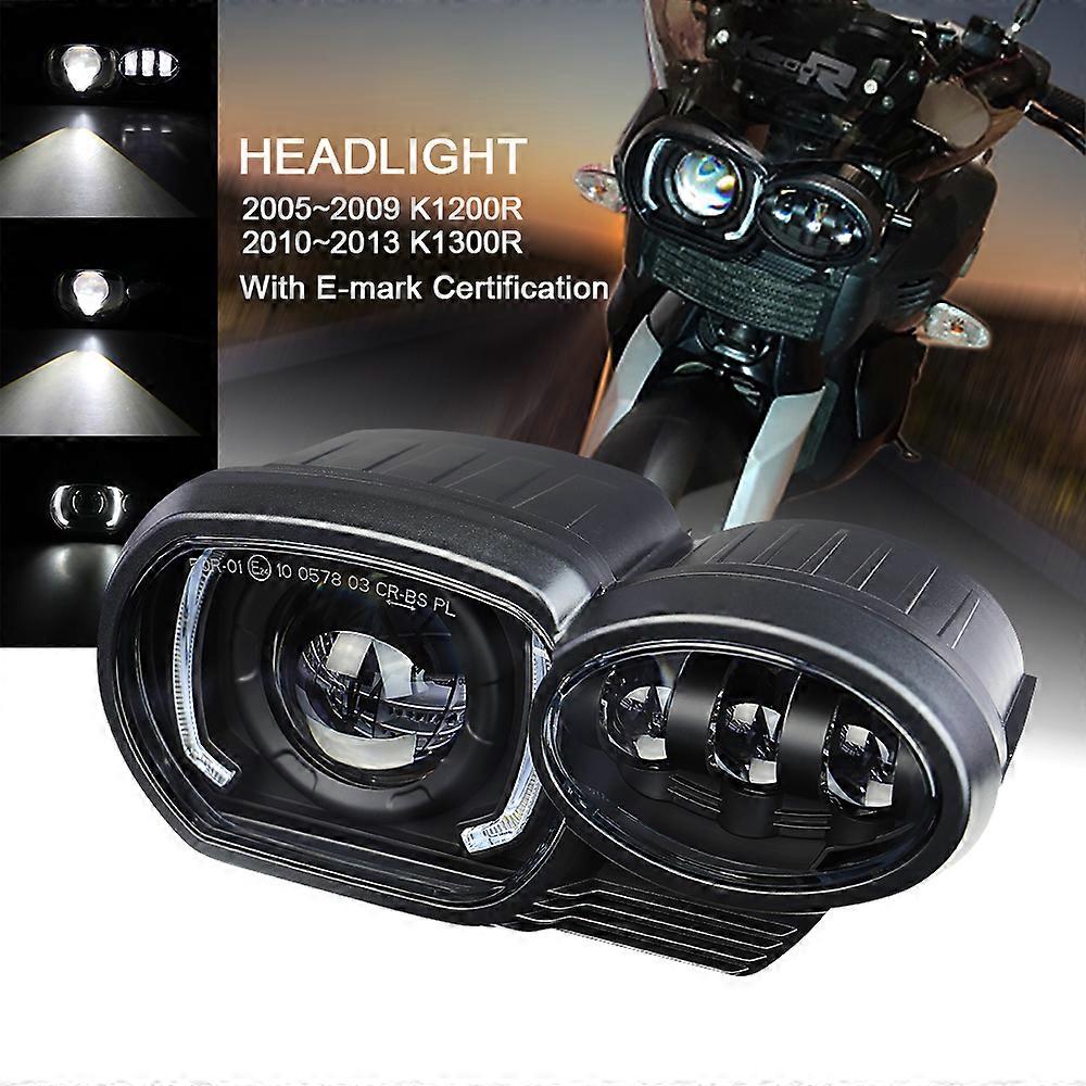 Motorcycle Led Headlight Light adjusted with DRL Headlamp Assembly for ...