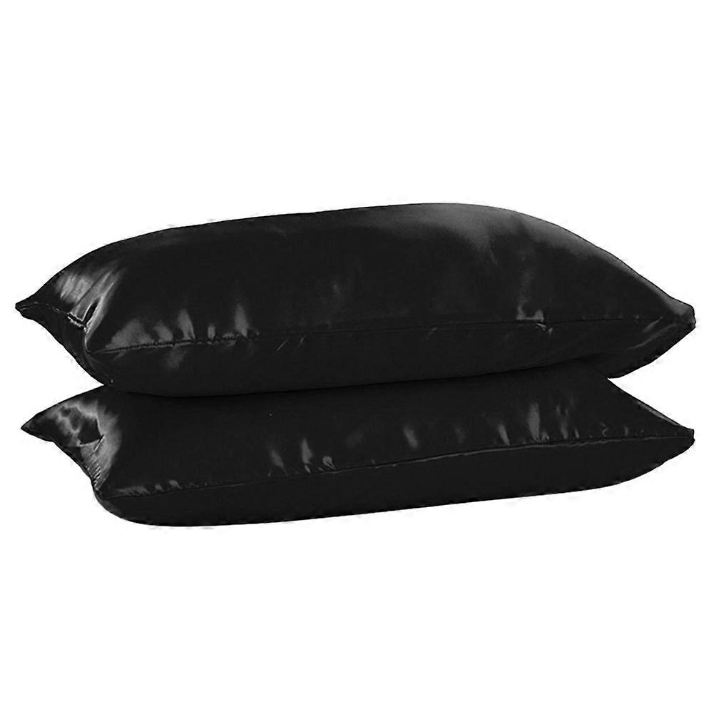 1PC Simulazione di lusso in raso di seta Federa Colore Cuscino Copertura