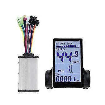 M5 Elektrofahrrad LCD-Anzeigemesser + 36 V 350 W Sinuswellen-Controller E-Scooter-LCD-Panel-Bildschirm für Mou