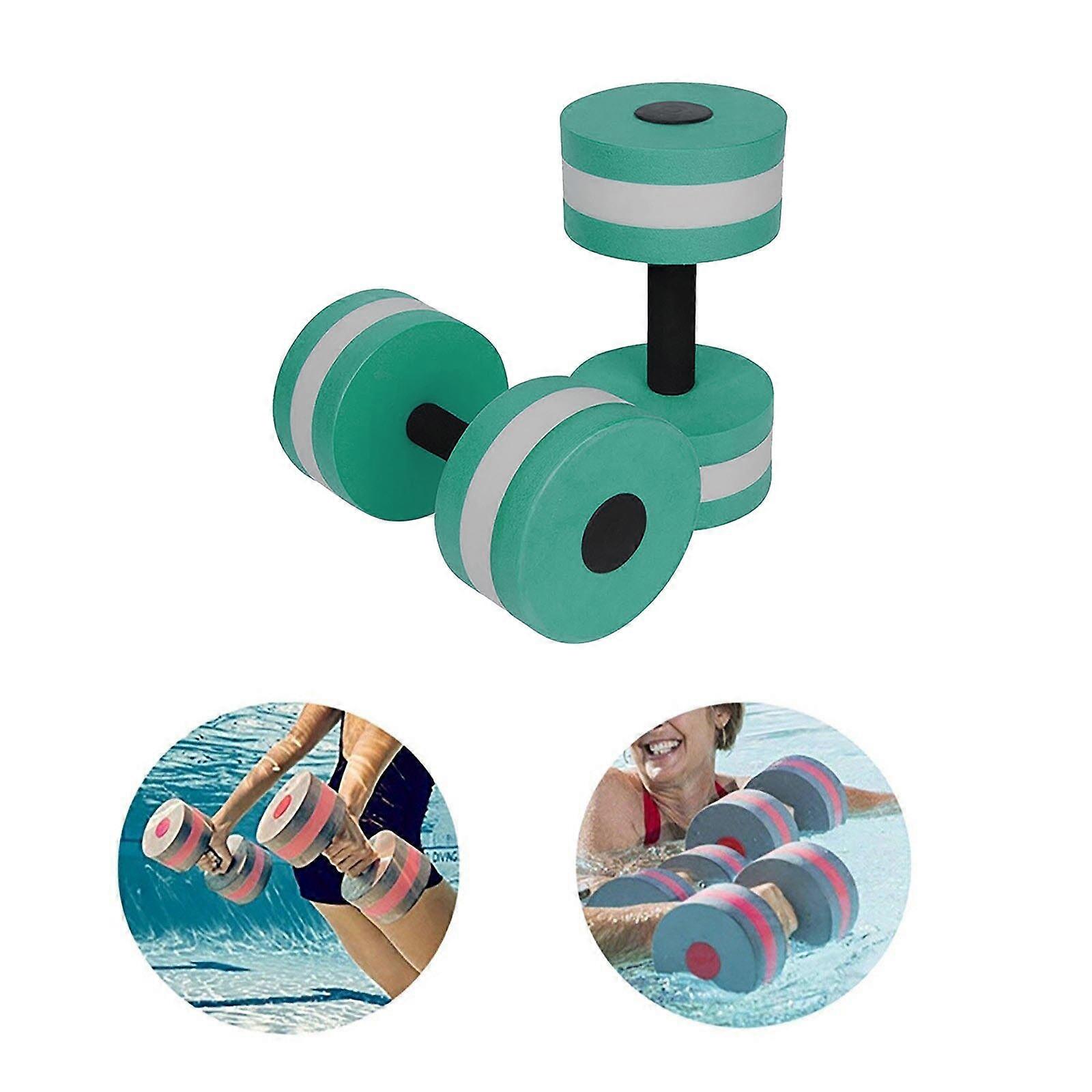 Swimming Floats For Adults 1 Pair Aqua Fitness Barbells Foam Dumbbells Hand Bars Pool Resistance Exercise