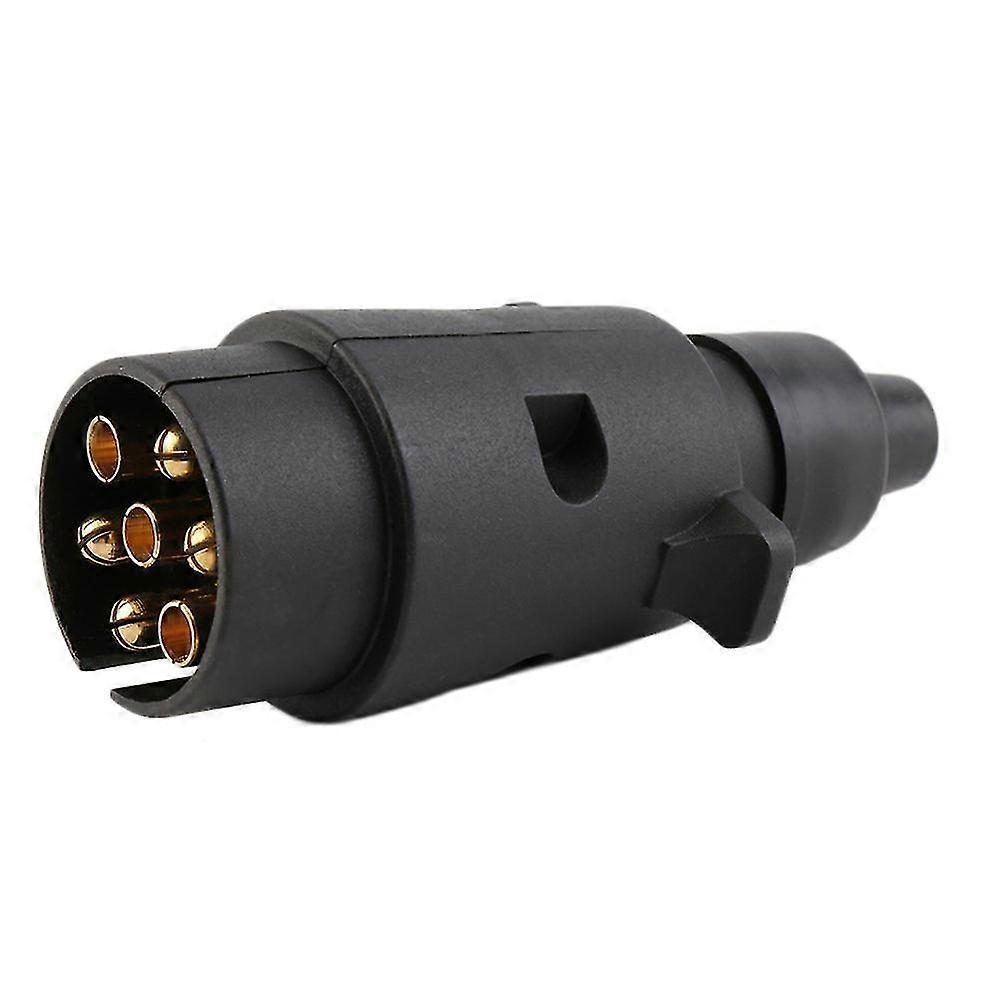 12v 7 Way Round Standard European Car Plug Connector Plastic Car Trailer 7 Pin Socket Plugs For Trailers Car Accessories