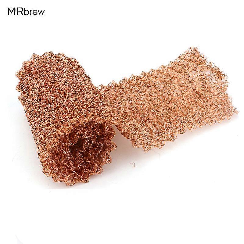 0-5 Meter 4 Wires Pure Copper Mesh Woven Filter Sanitary Food Grade For Distillation Moonshine Home Brew Beer 100mm Width