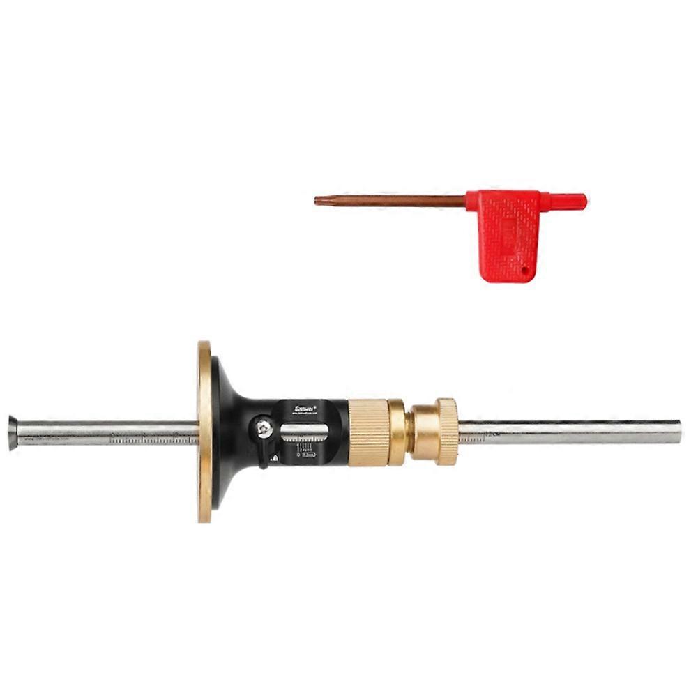 GanWei Wheel Marking Gauge Woodworking Marking Scriber with 2 Replacement Cutters Solid Metal Bar W