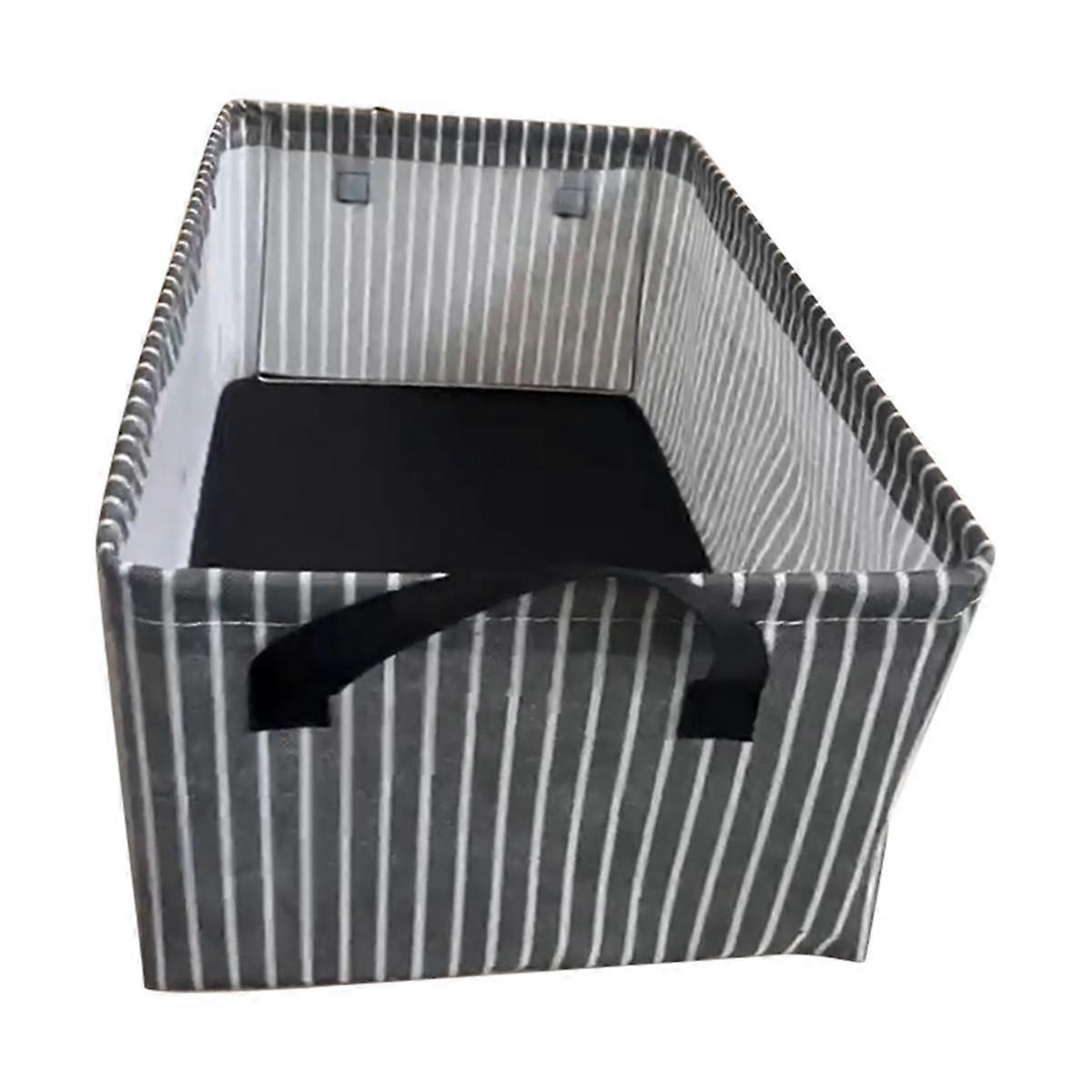 Black Strips Folding Metal Frame Clothes Storage Box Large Capacity Pants Storage Box