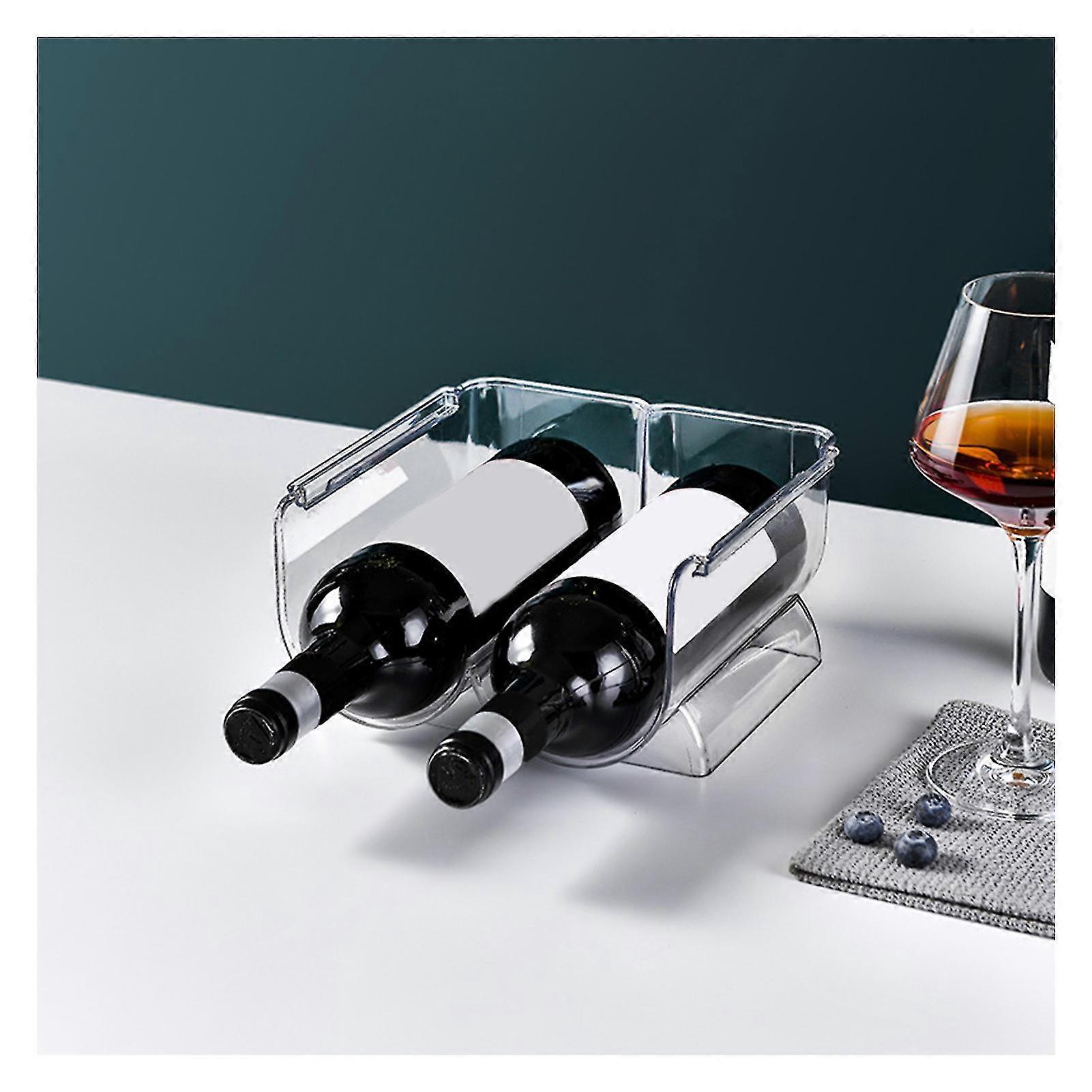 Transparent Wine Holder Stackable Wine Bottle Beer Display Stand For Home