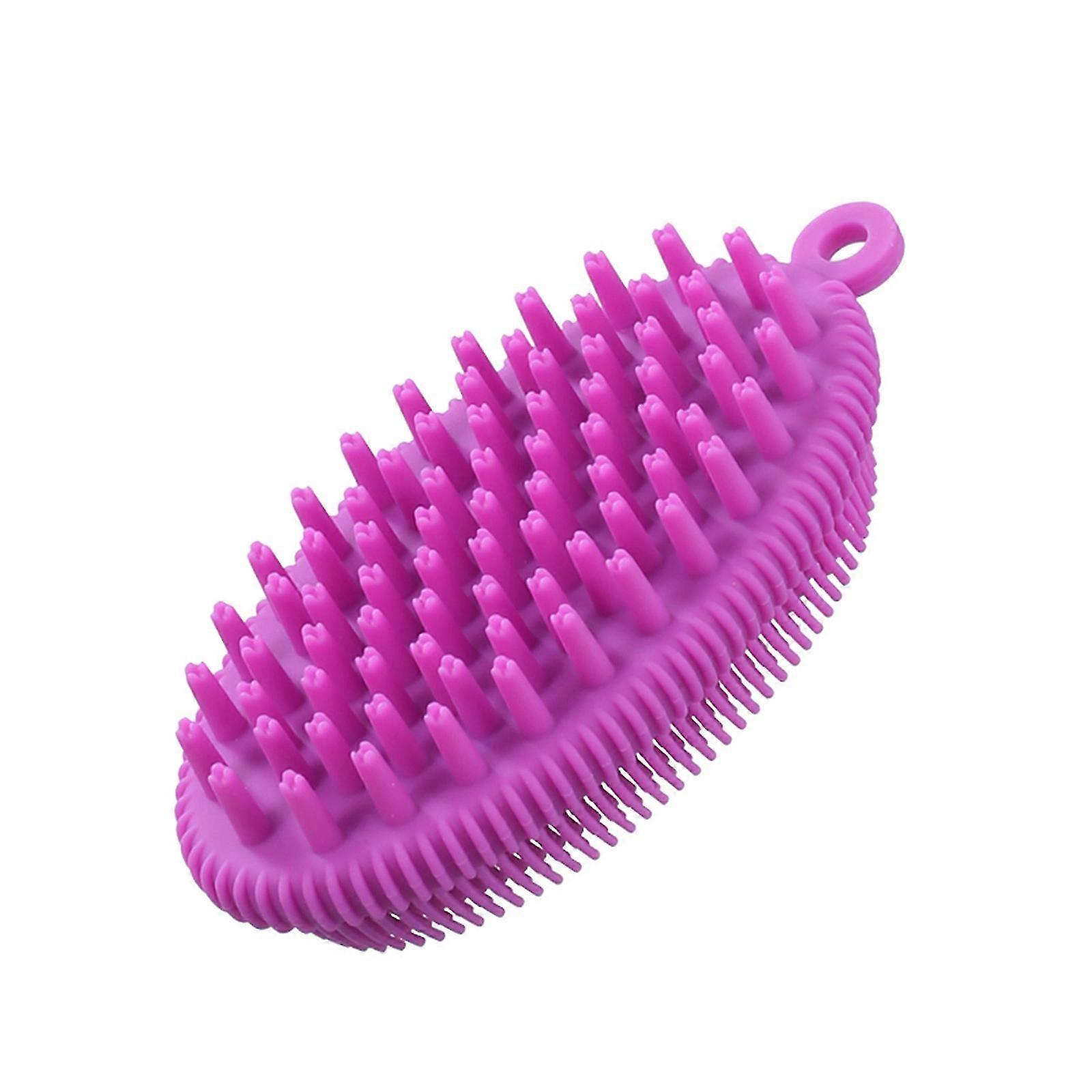 Shampoo Brush Silicone Bath Brush Multifunctional Double-sided Massage Brush