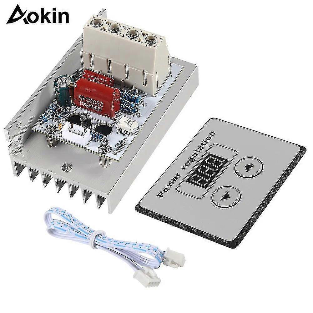 Ac 220v 80a 10000w High Power Digital Scr Pwm Motor Speed Controller Voltage Regulator Dimming Control Attemperation