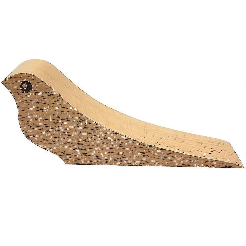 Door Stop Wall Protector Wooden Bumper Protector Bird Door Stop