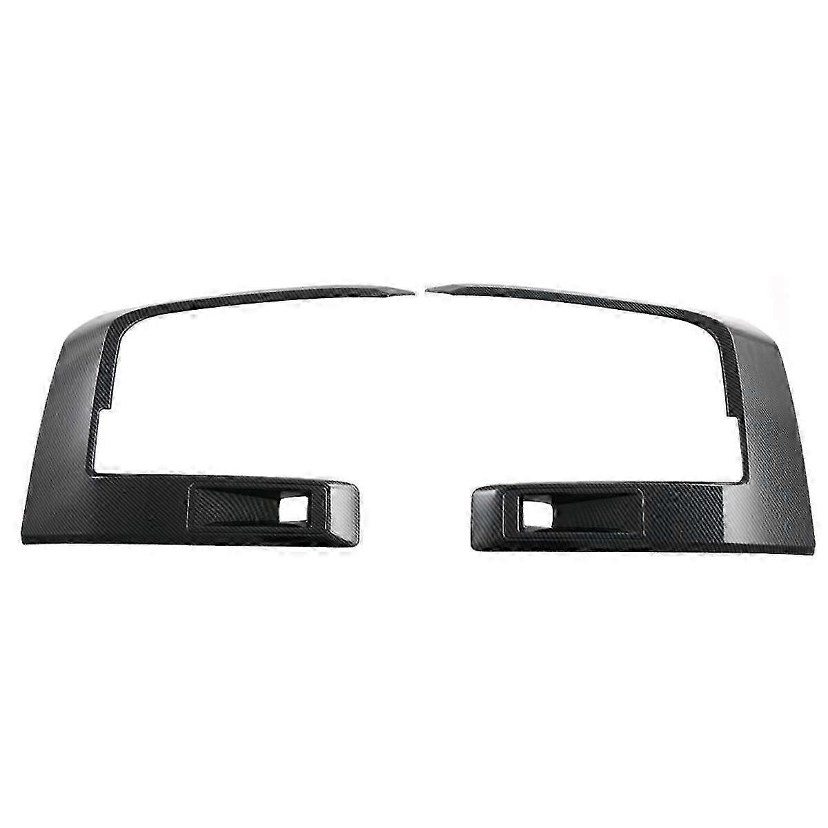 Für Triton / L200 2024 Scheinwerfer Lampe Augenbraue Scheinwerfer Abdeckung Nebel Licht Lampe Abdeckung Trim Carbon Faser