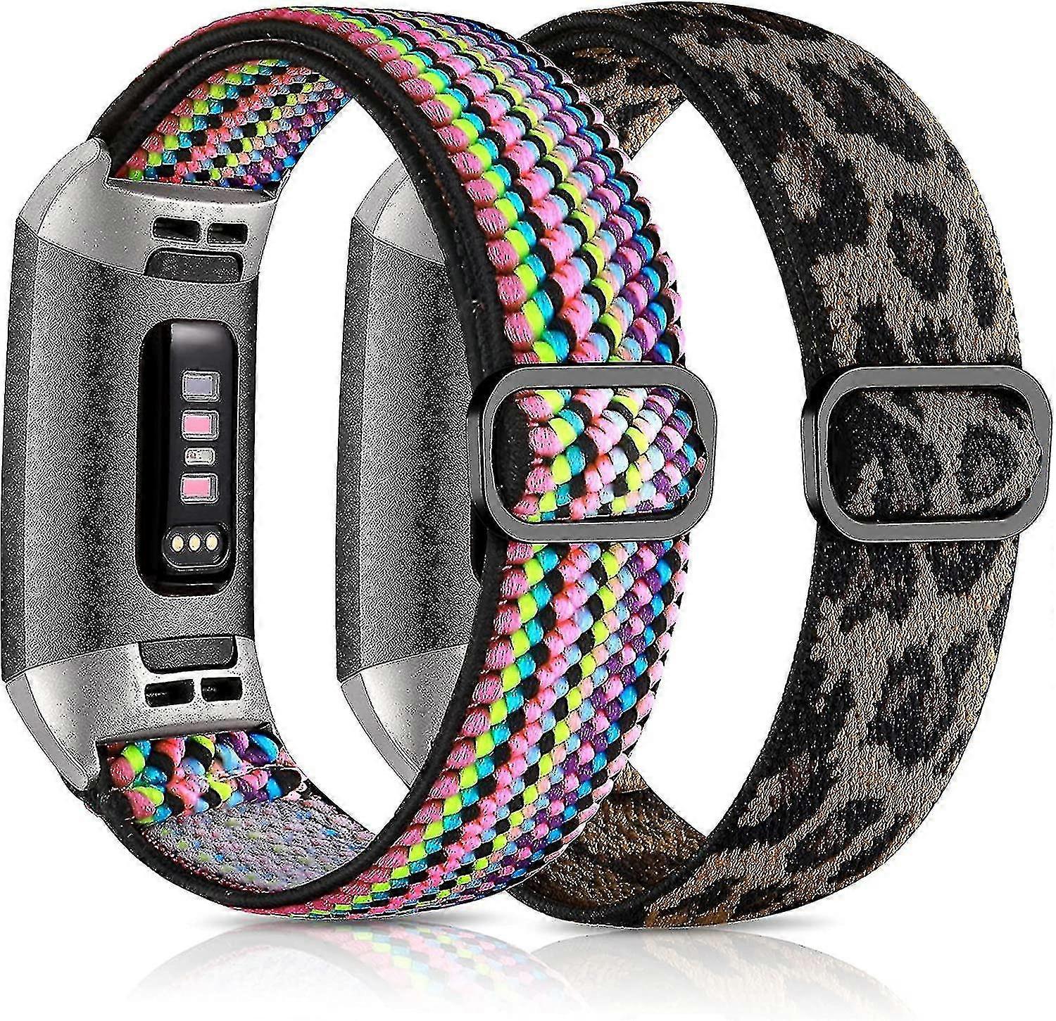 Stretchy Band For Fitbit Charge 4/fitbit Charge 3 Bands, Adjustable Elastic Breathable Nylon Replacement Strap For Fitbit Charge 3/3se/charge 4 Bands