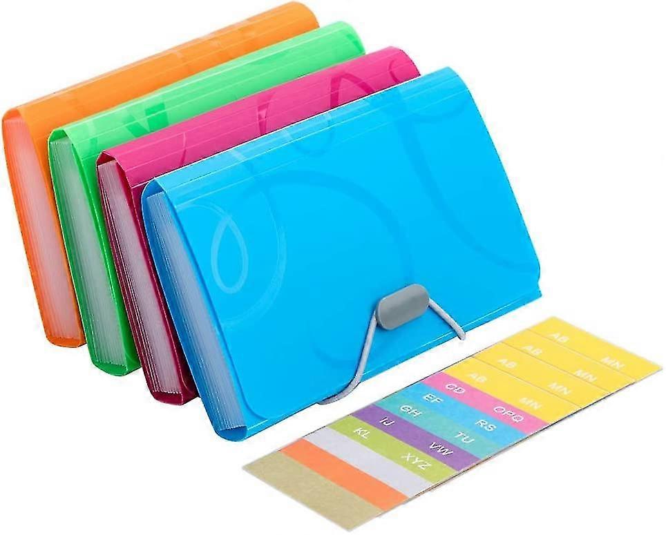 Expandable File Folder Pack Of 4 A6 Size