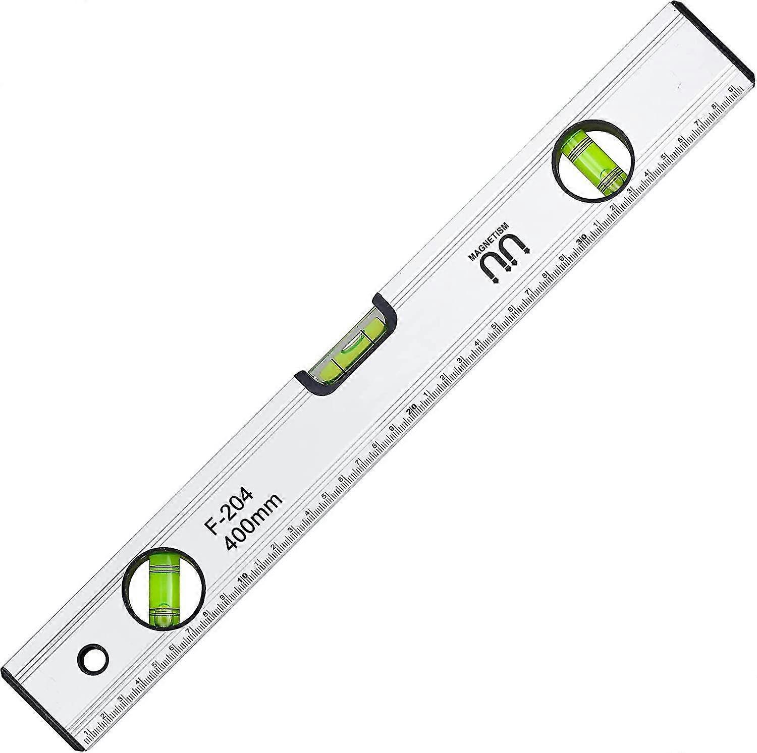 40cm High Precision Aluminum Alloy Spirit Level With Three Level Magnetic System, 45, 90, 180 Scaffolding For Construction Workers