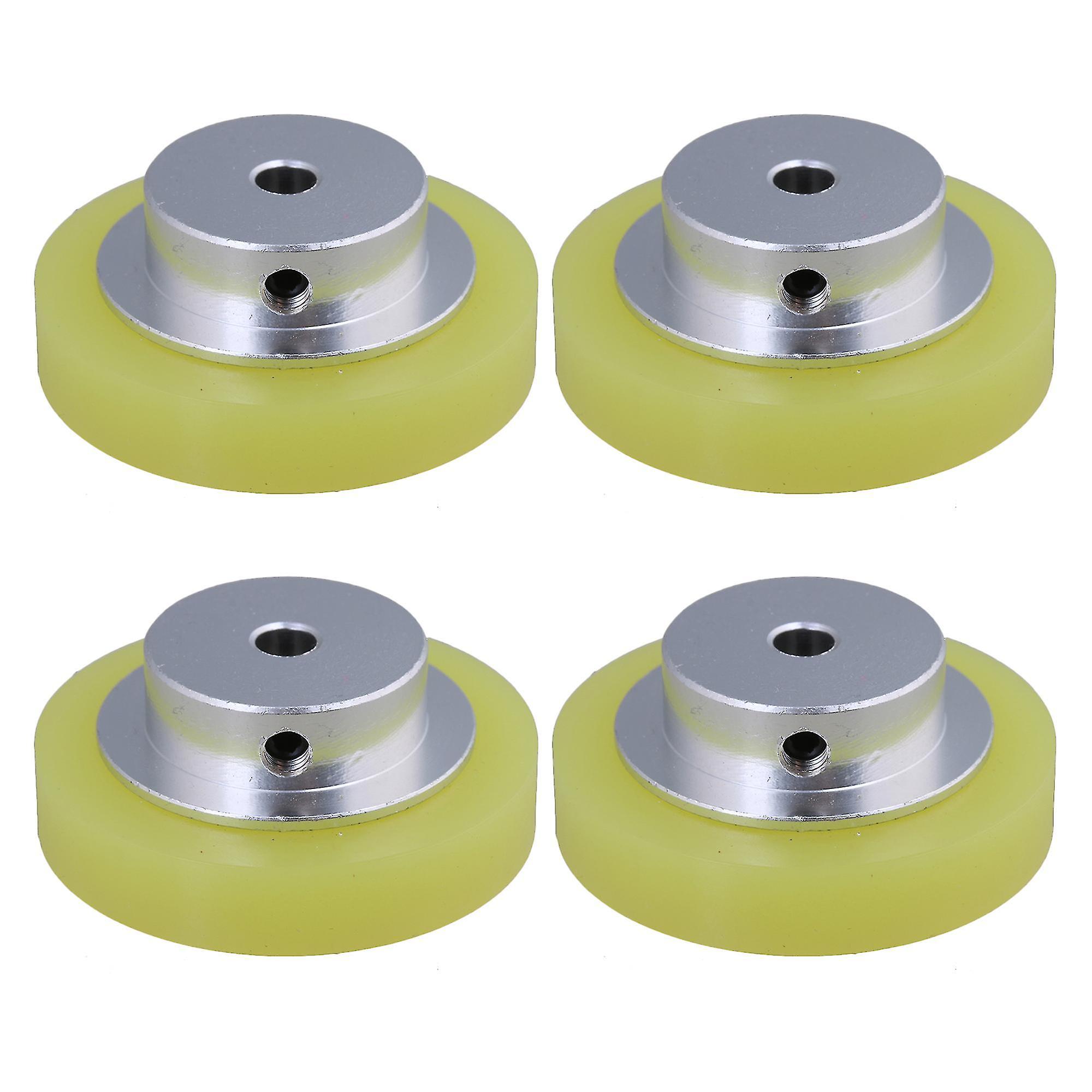 Decodificatori di circuiti Encoder 4pcs Alluminio Silicone Encoder Meter Ruote 50x6mm per accessori rotanti