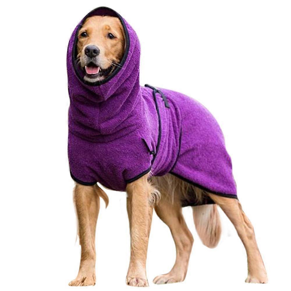Pet Dog Clothes Bathrobe Towelling Drying Coat Puppy Warmer Apparel