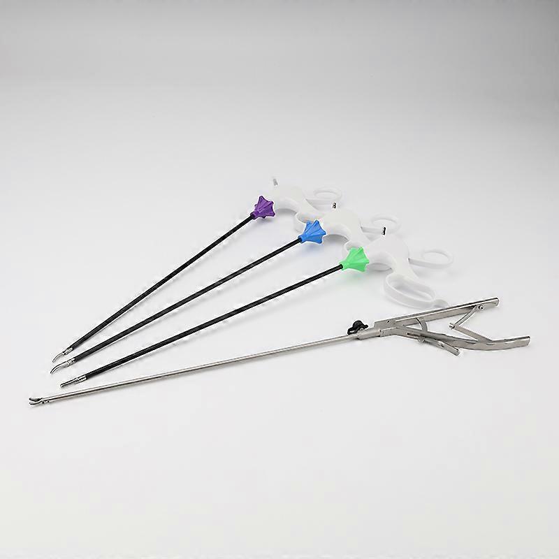 HaKeLai 4 PCS Tools Set Laparoskopische Simulation Trainingsinstrumente Maryland Dissector Greifer Schere Nadelhalter