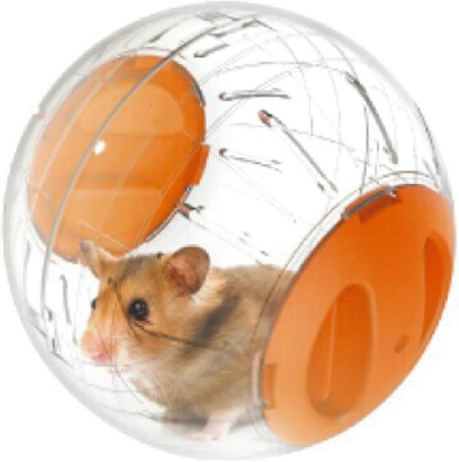 Small Animal Activity Boredom Breaker Run Exercise Rolling Balls for Dwarf Hamsters (Orange)