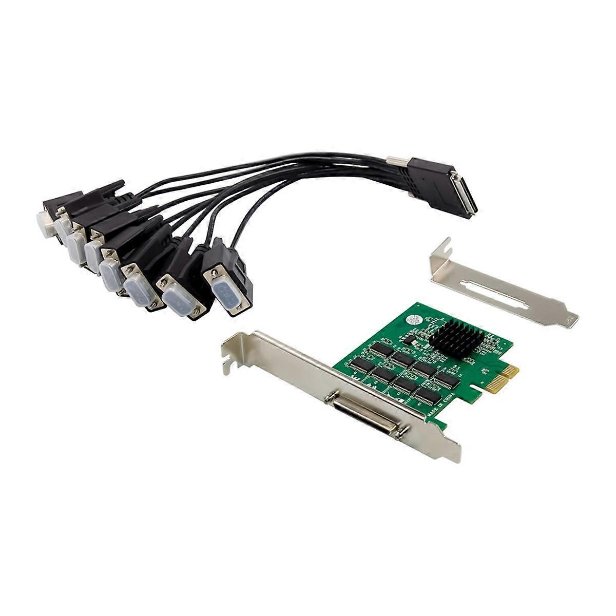 Expansion Card ST338 PCIe X1 17V358 8S Industrial RS232 Multi-Serial I/O Multi-Function Convenient